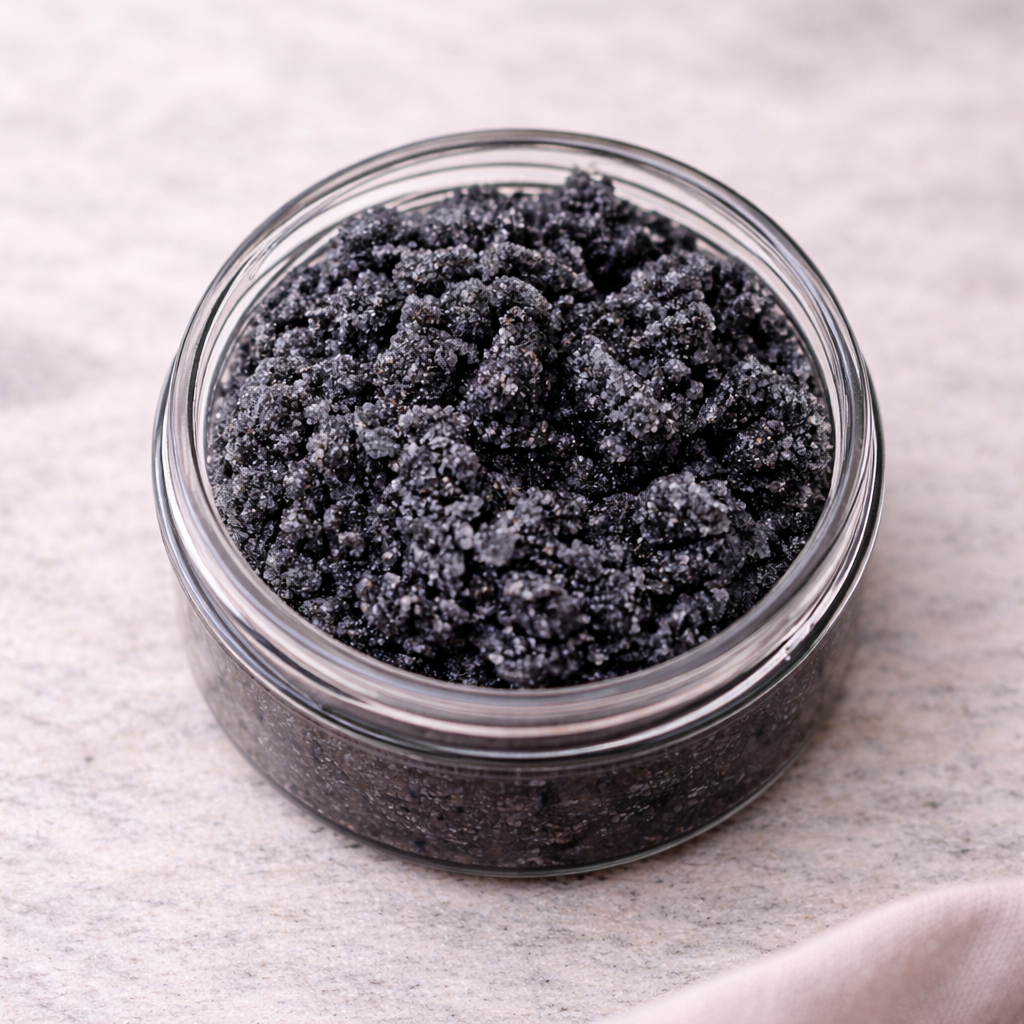 Activated Charcoal, Peppermint & Tea Tree Sugar Scrub